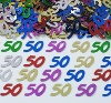 50th confetti scatter