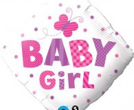 Baby girl bow 45 cm foil balloon
