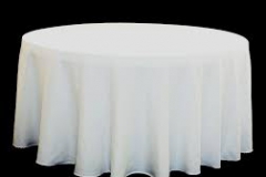 Round tablecloths for hire