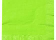Lime Green coloured napkins