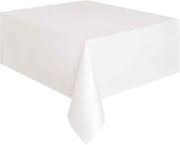 White rectangle tablecloth