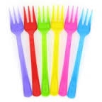 Assorted coloured premium cutlery